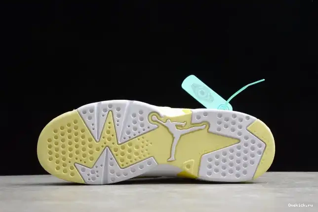 One Kick 6 Air 543390-800 Floral Dynamic Yellow Retro (GS) Jordan 0628